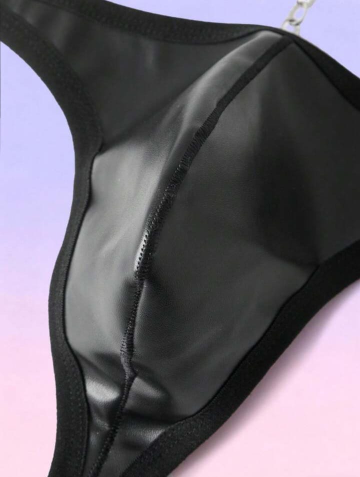 Midnight Chain Accent Thong